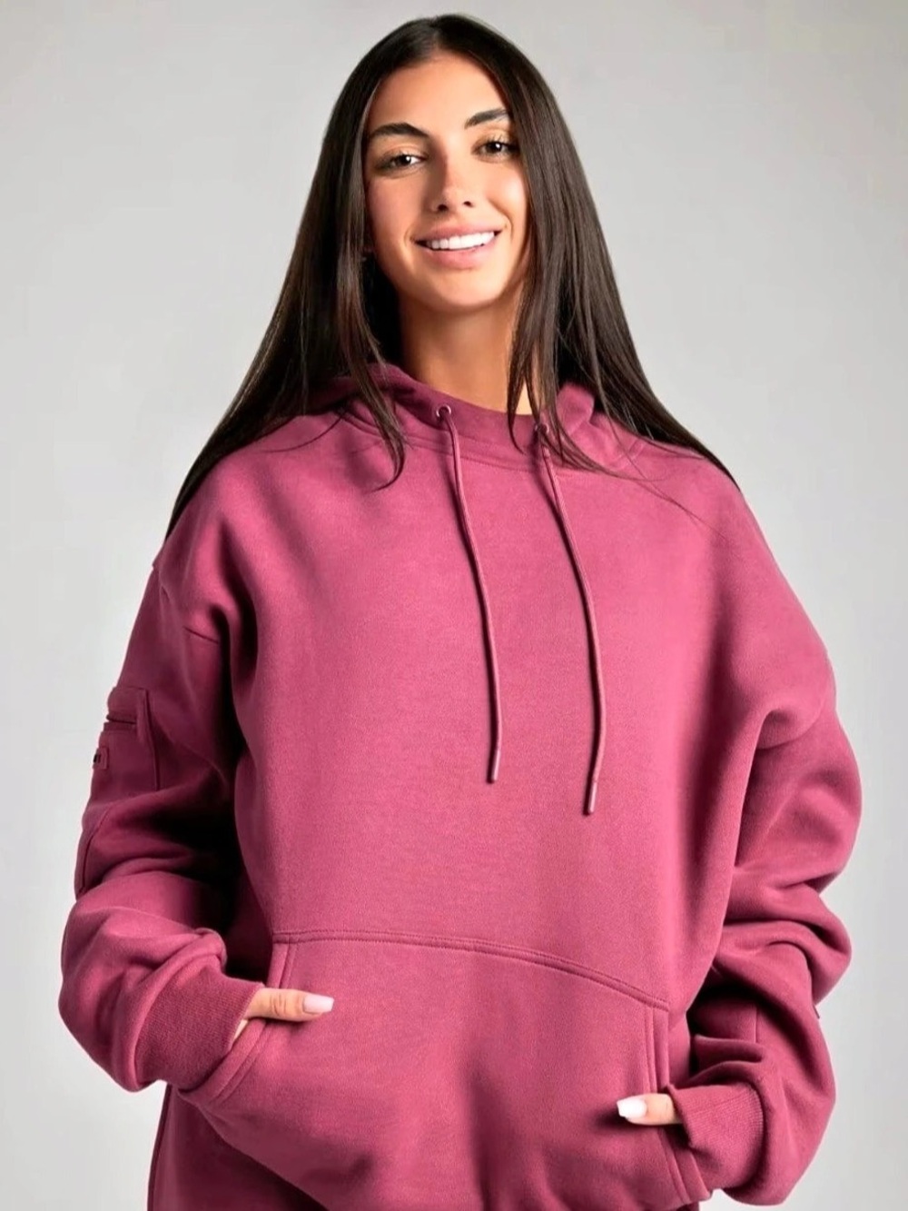 COMFRT Airplane Mode Travel Sweatpants and Sweatshirt - Color Berry